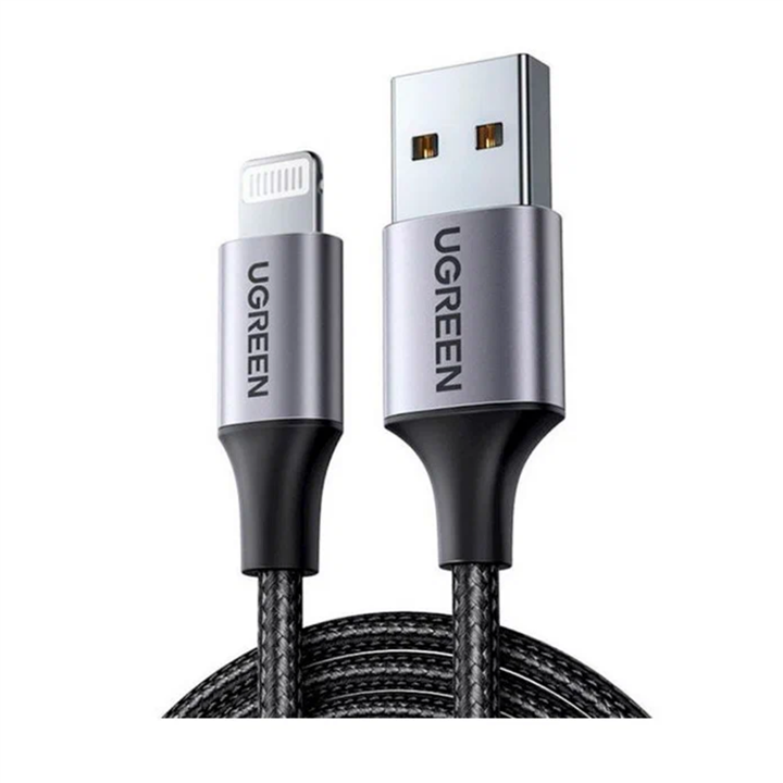 کابل لایتنینگ به USB یوگرین US199 مدل 60156 طول 1 متر Ugreen  US199 USB to Lightning Cable 1M